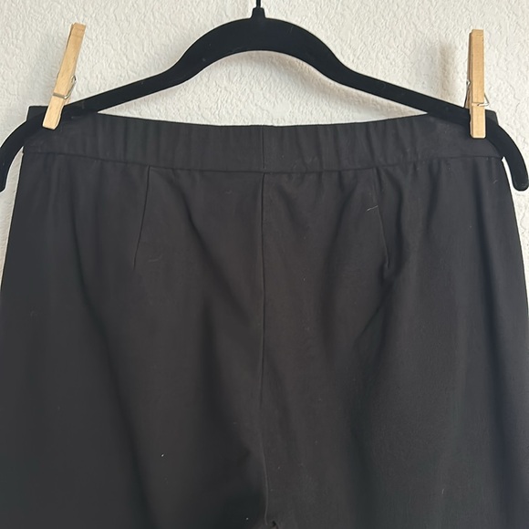 Eileen Fisher classic black elastic waist slacks XS/TP - Picture 8 of 9